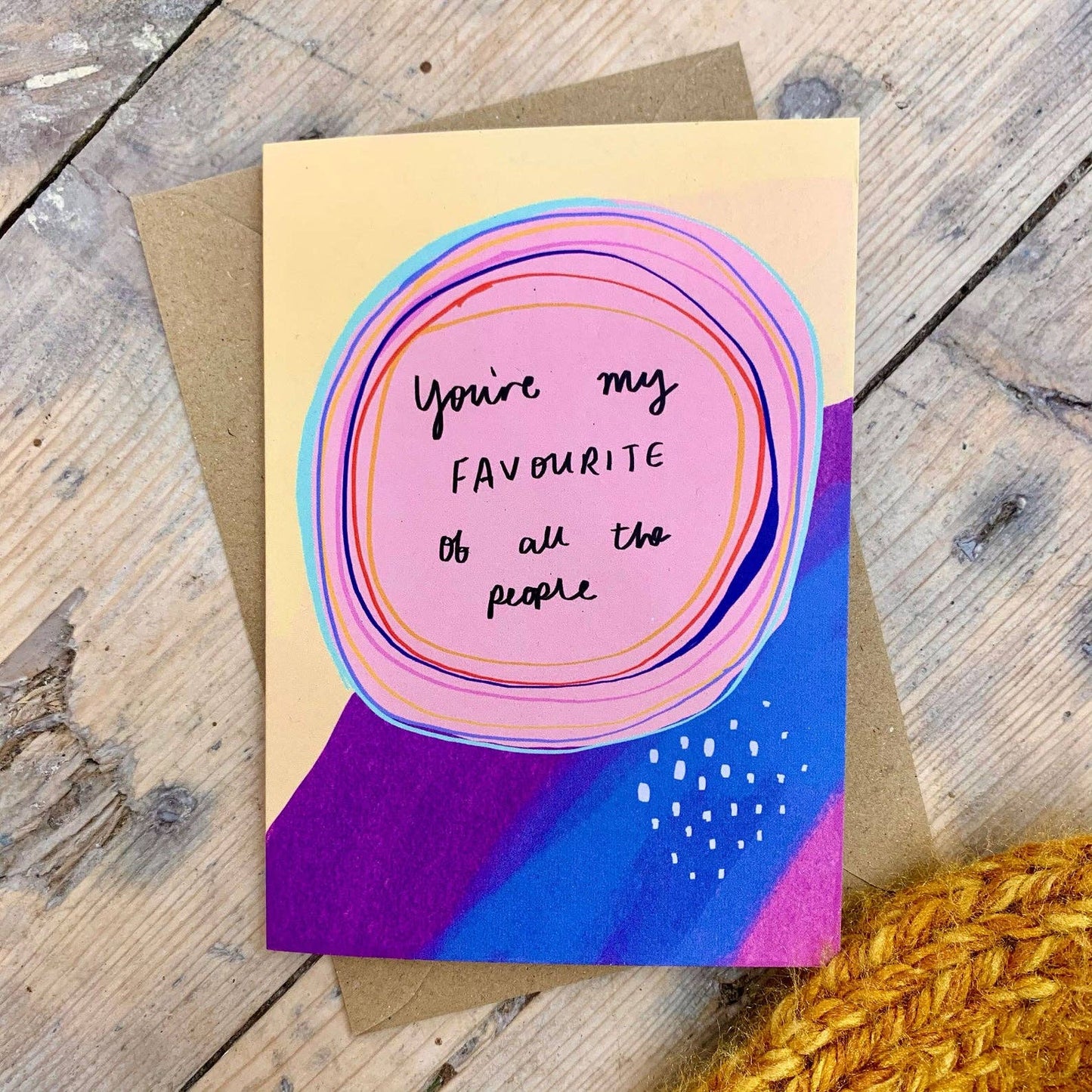 Nicola Rowlands - Favourite person thank you card