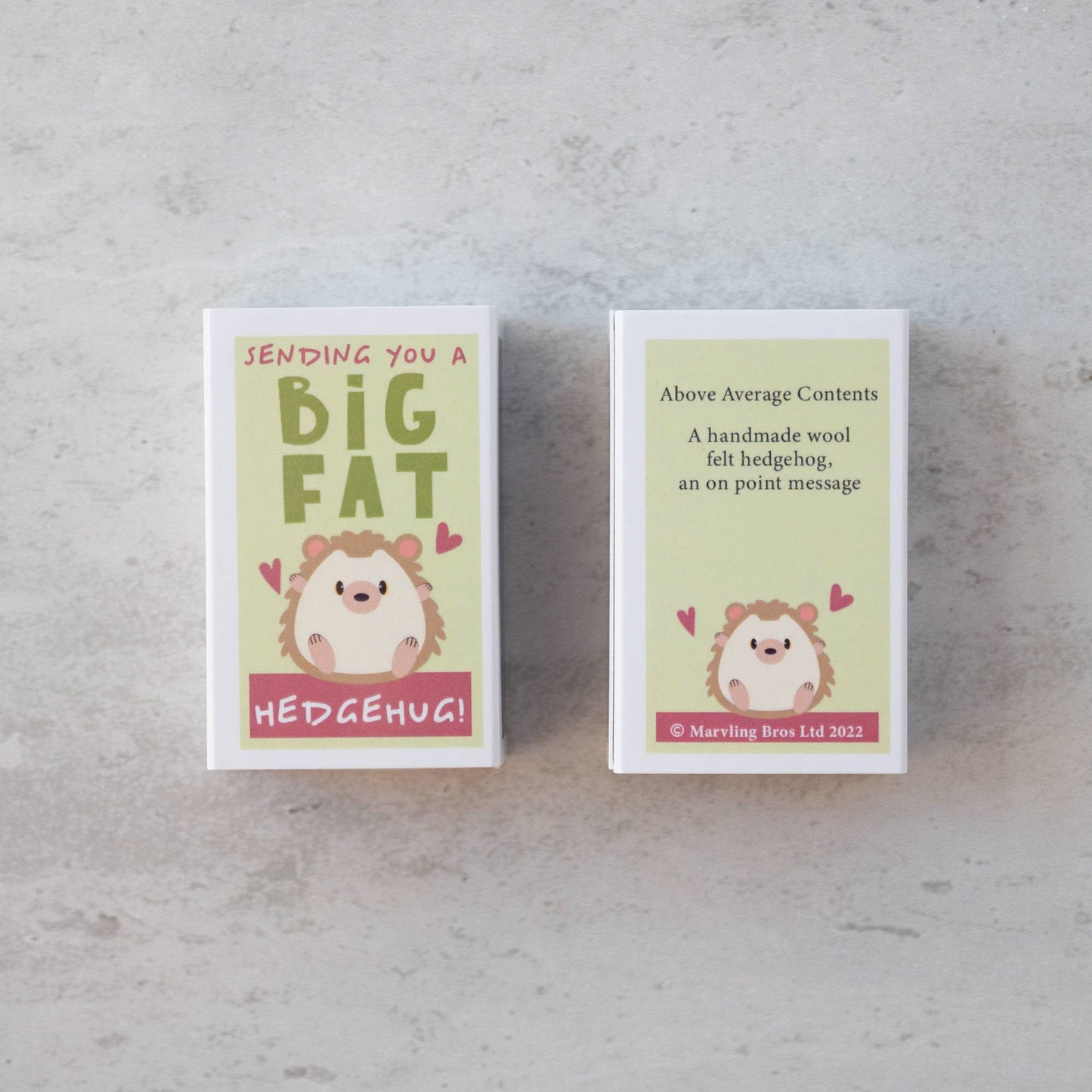 Marvling Bros Ltd - Sending You A Hedgehug In A Matchbox