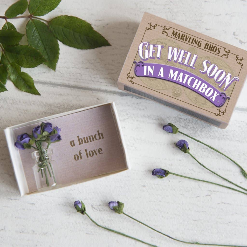 Marvling Bros Ltd - Get Well Bunch Of Roses In A Vase In A Matchbox