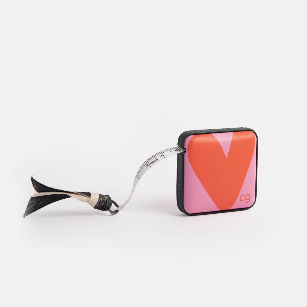 Caroline Gardner - Pink Heart Tape Measure 1.5m