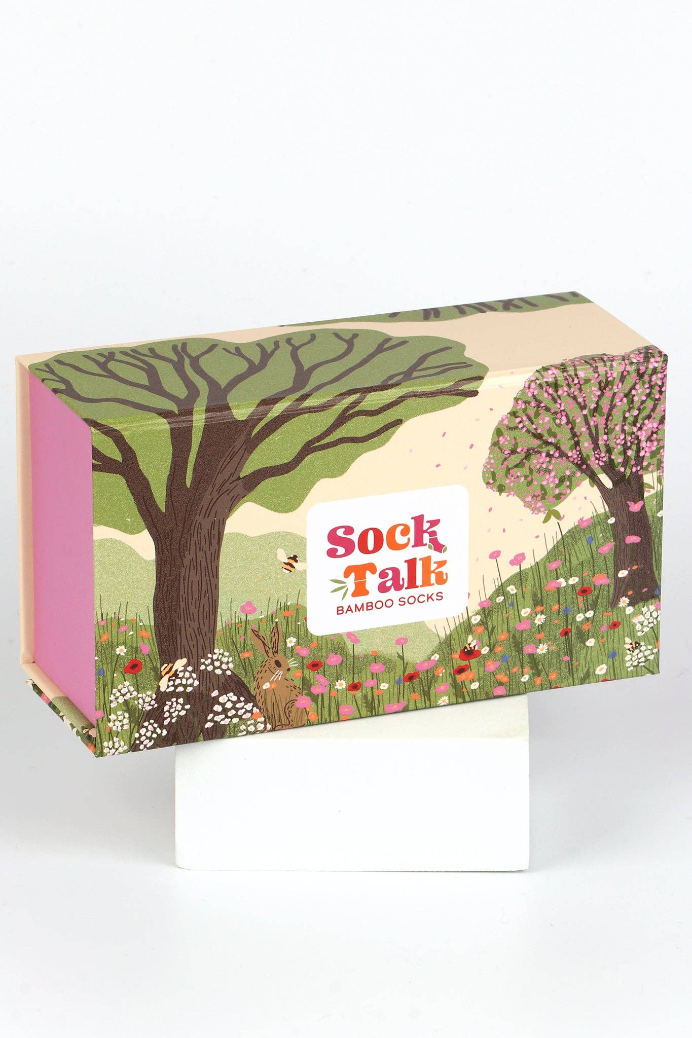 Sock Talk - Women's Flower and Bee Bamboo Socks Gift Set Box