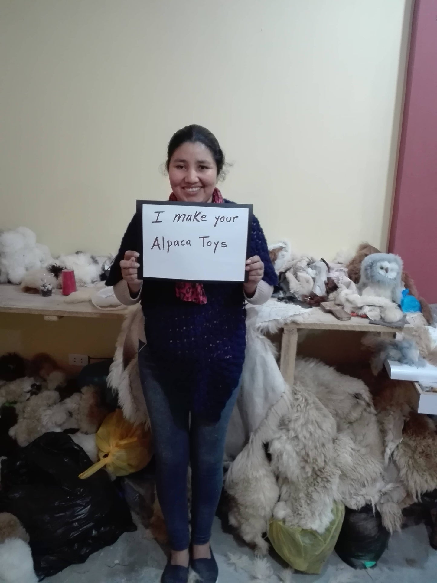 Blossom Inspirations - Lion Alpaca Fur Toy: 6" x 5'' x 6''