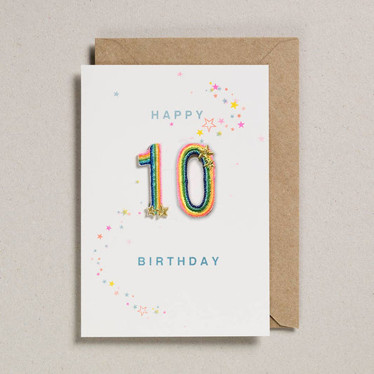 Petra Boase Ltd - Rainbow Age Patch - Pack of 6 - Age 10