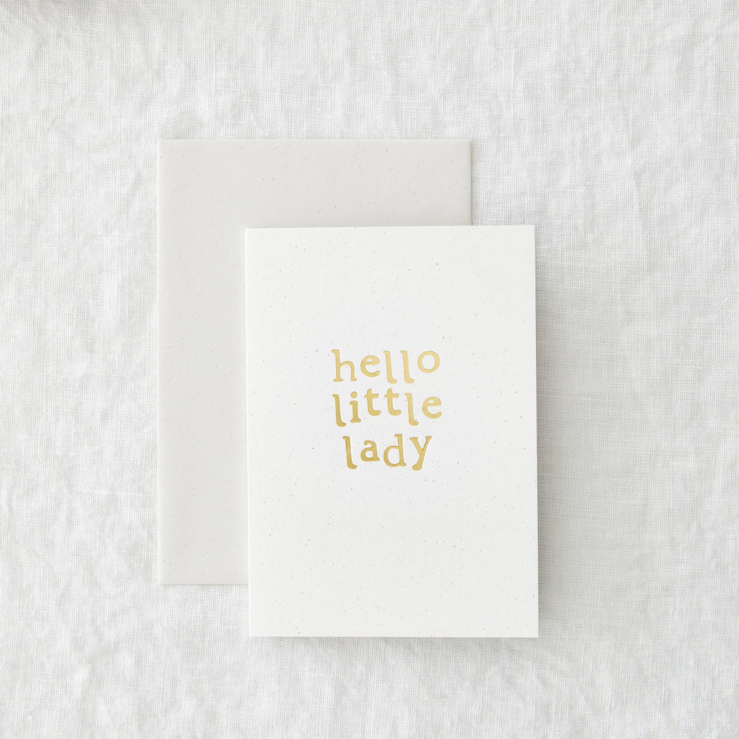 Made by Shannon - Little Lady - Hand Foil New Baby Greeting Card