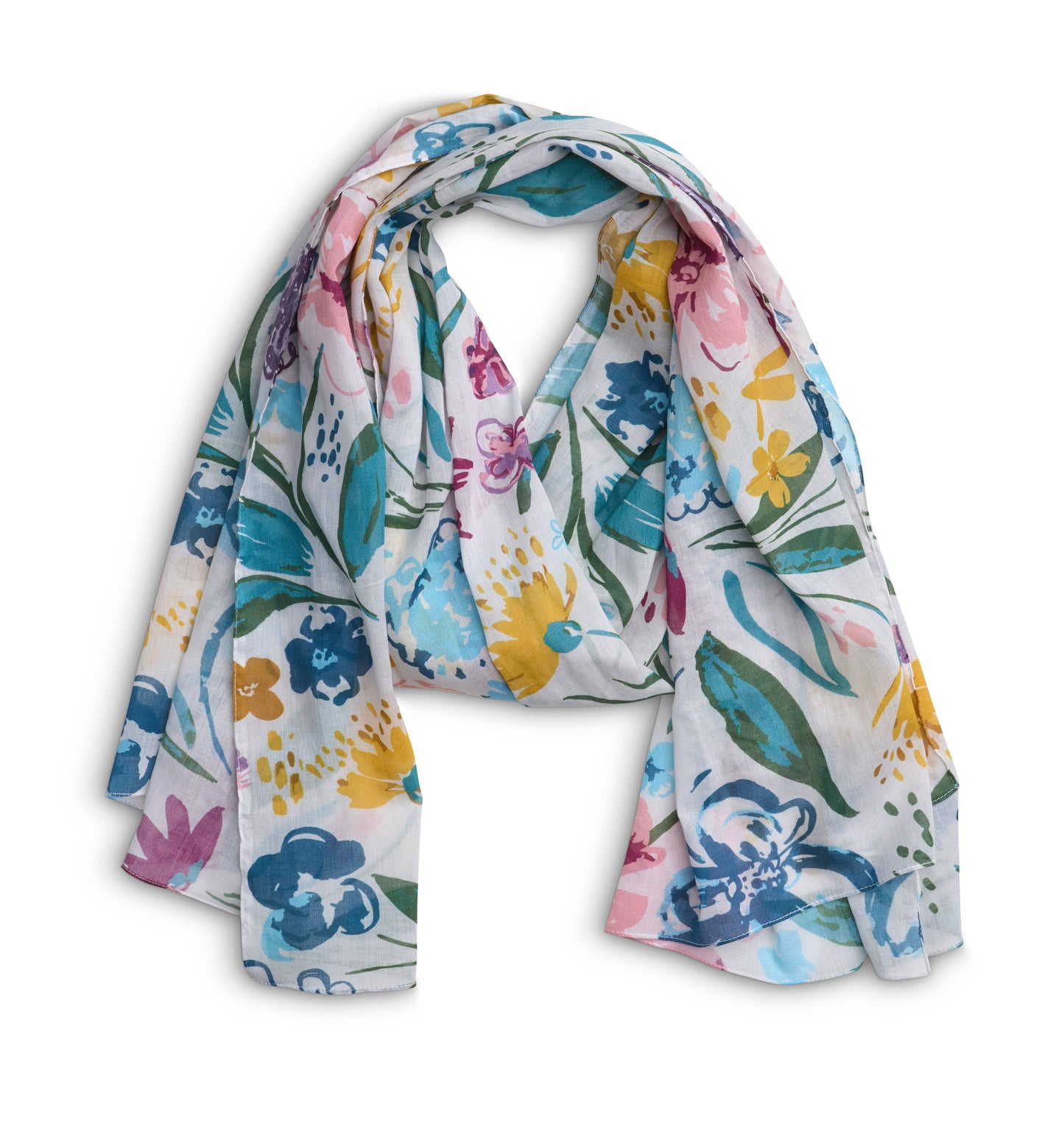 Quintessential - Priory Scarf - Multi: Floral