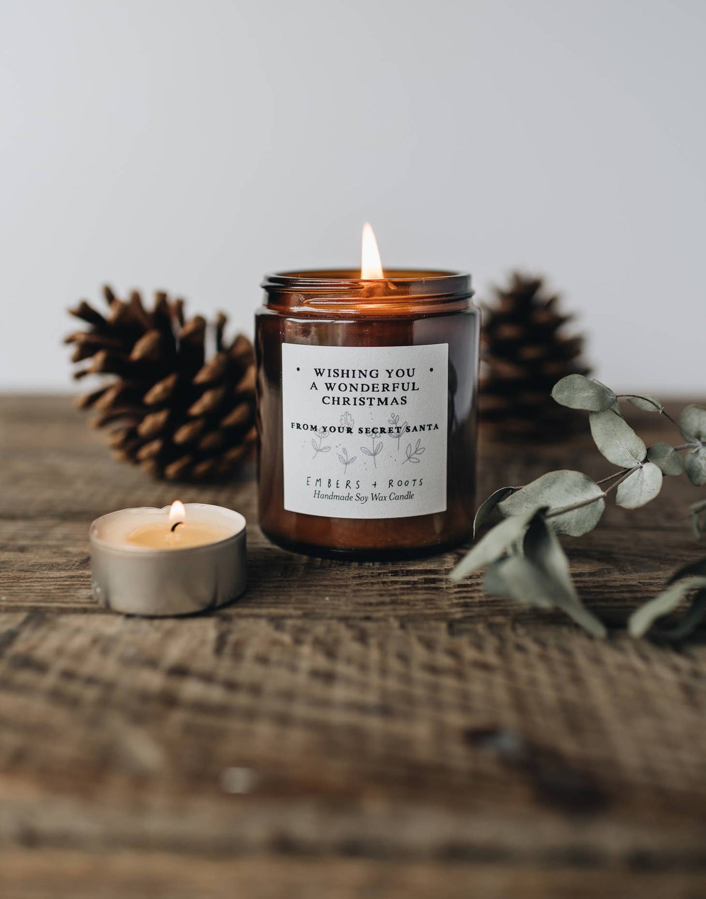 Embers & Roots - Secret Santa Soy Wax Candle: Clementine & clove