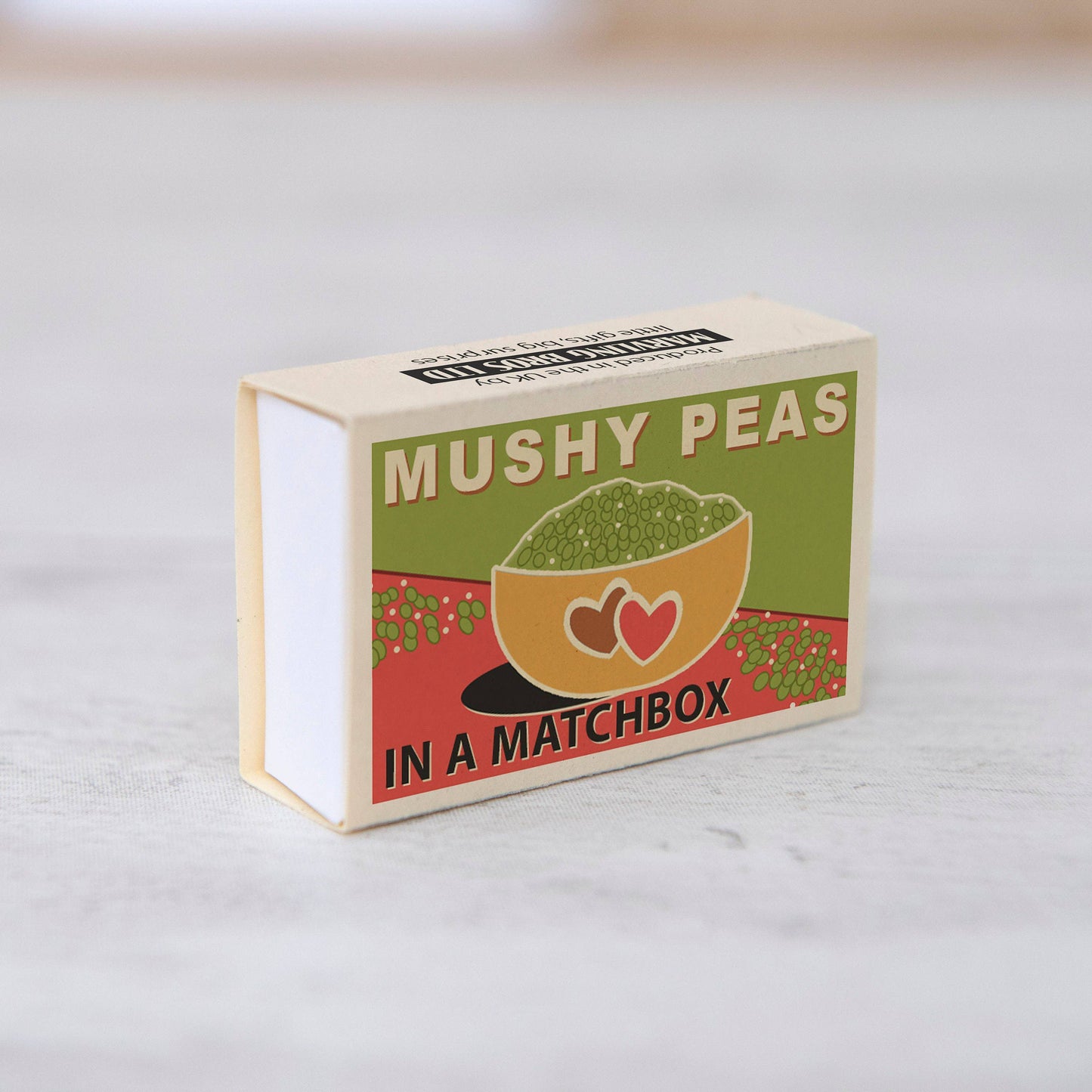 Marvling Bros Ltd - Mushy Peas Pearls Gift In A Matchbox