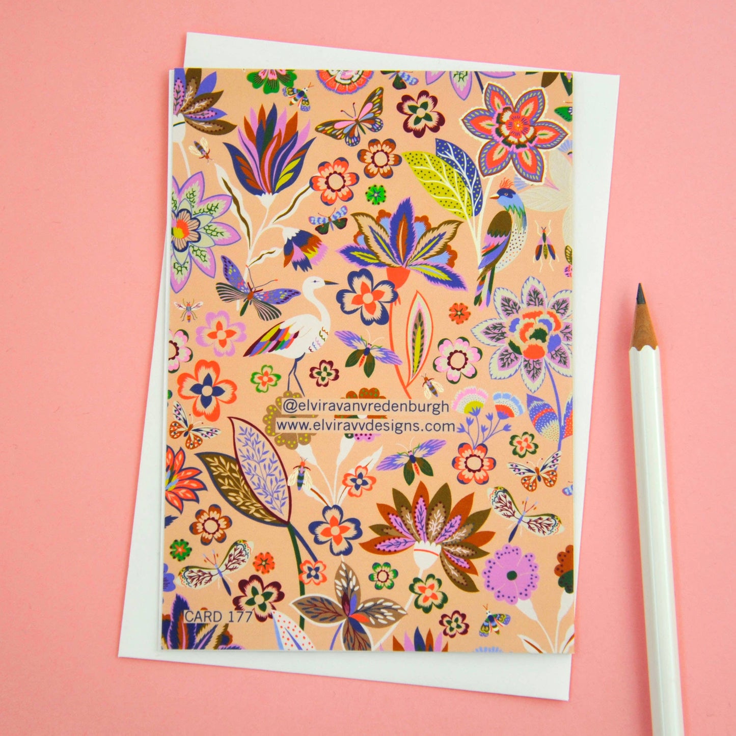 Elvira Van Vredenburgh Designs - 50th Birthday Number Greetings Card
