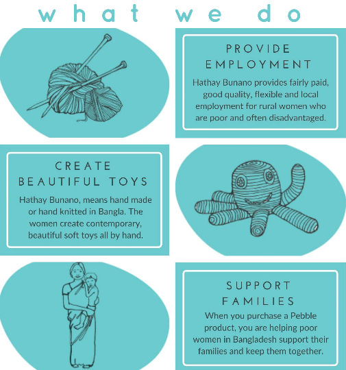 Pebblechild - Baby Toy My first bunny rattle - natural