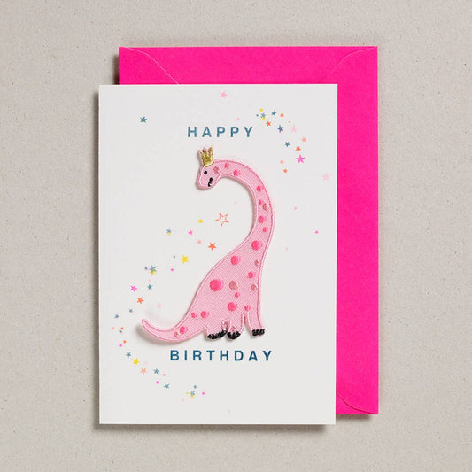 Petra Boase Ltd - Patch Cards - Pack of 6 - Pink Dino