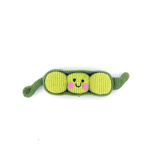 Pebblechild - Soft Toy Handmade Friendly Peapod rattle