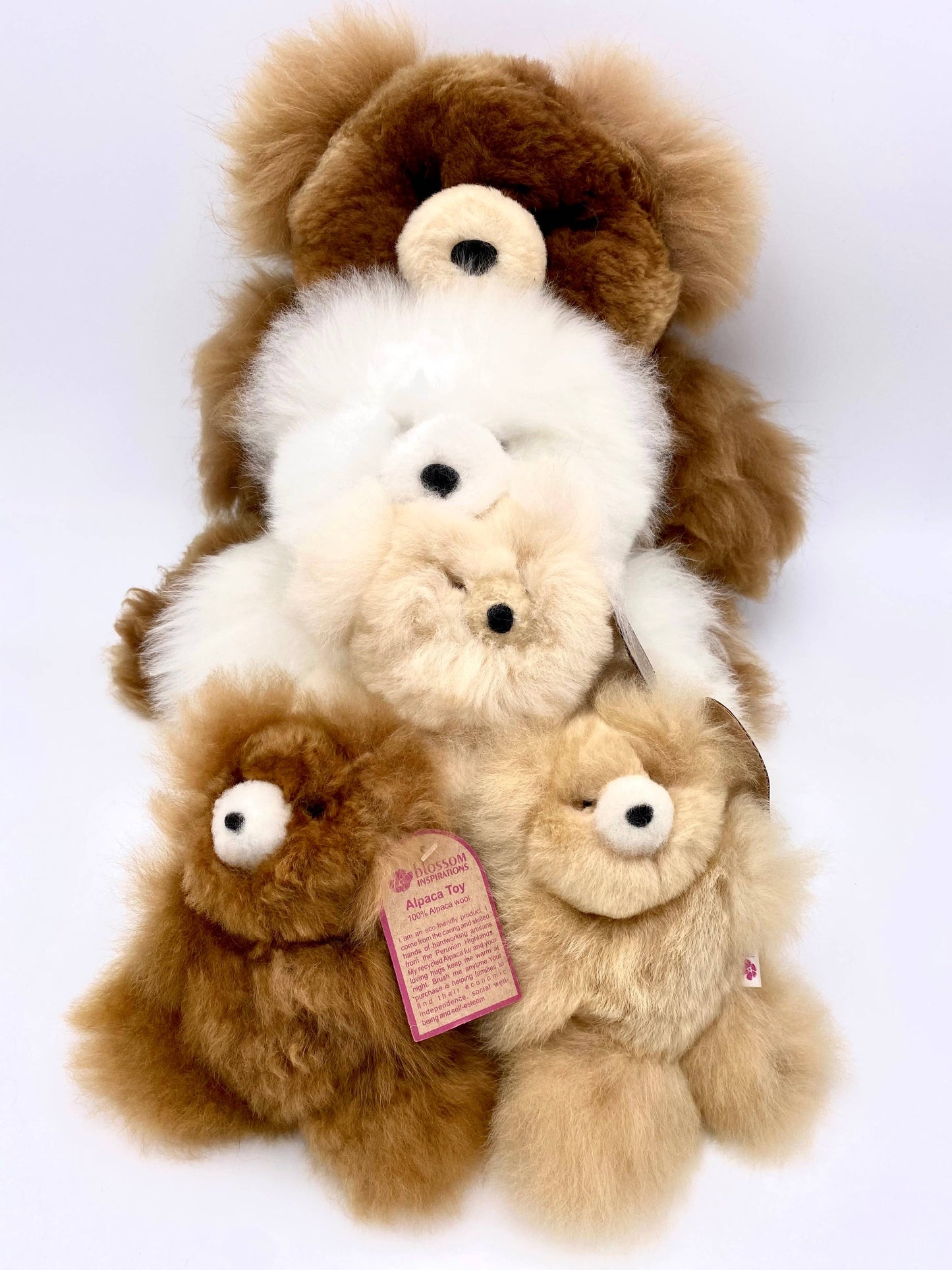 Blossom Inspirations - Bears Stuffed Alpaca Toy: Large