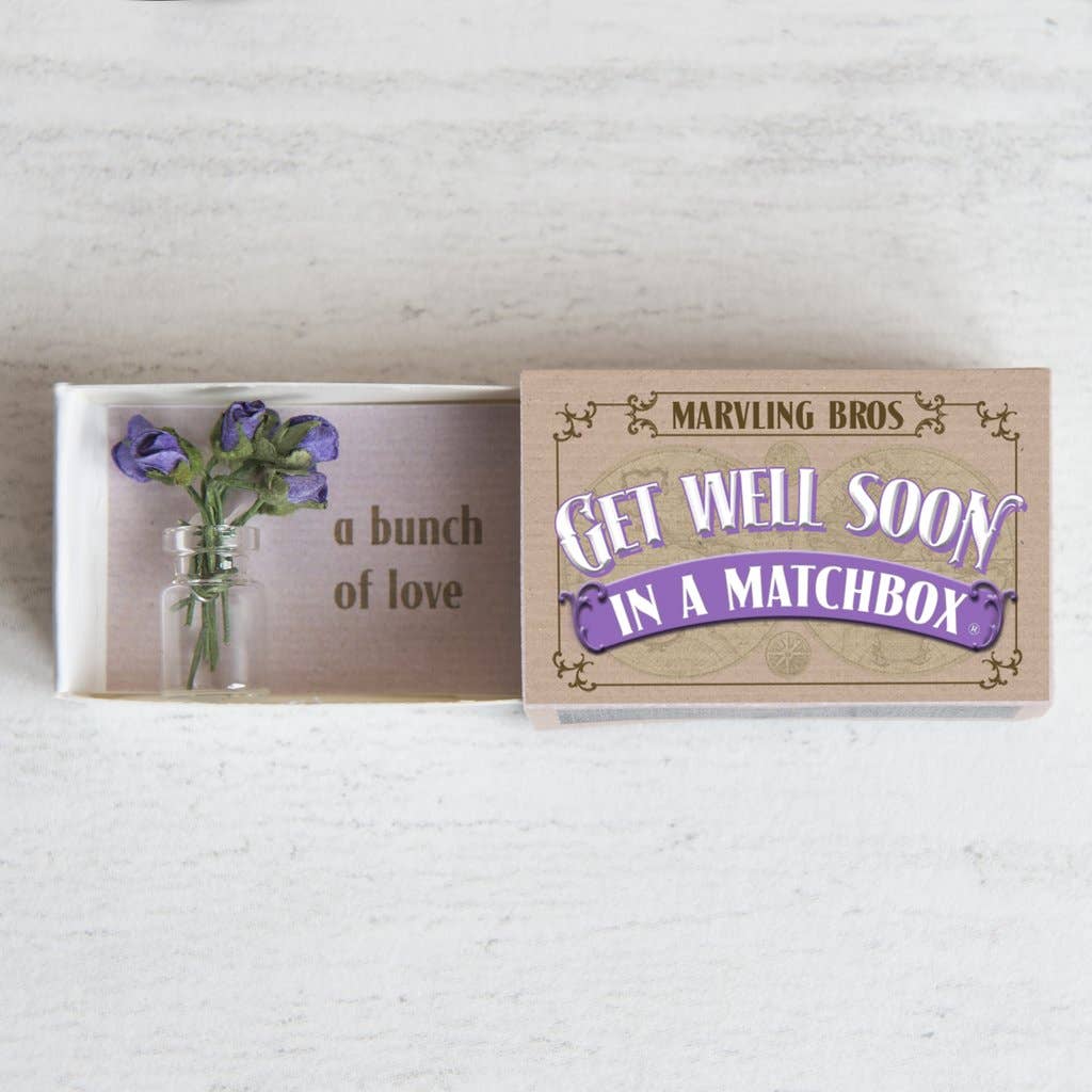 Marvling Bros Ltd - Get Well Bunch Of Roses In A Vase In A Matchbox