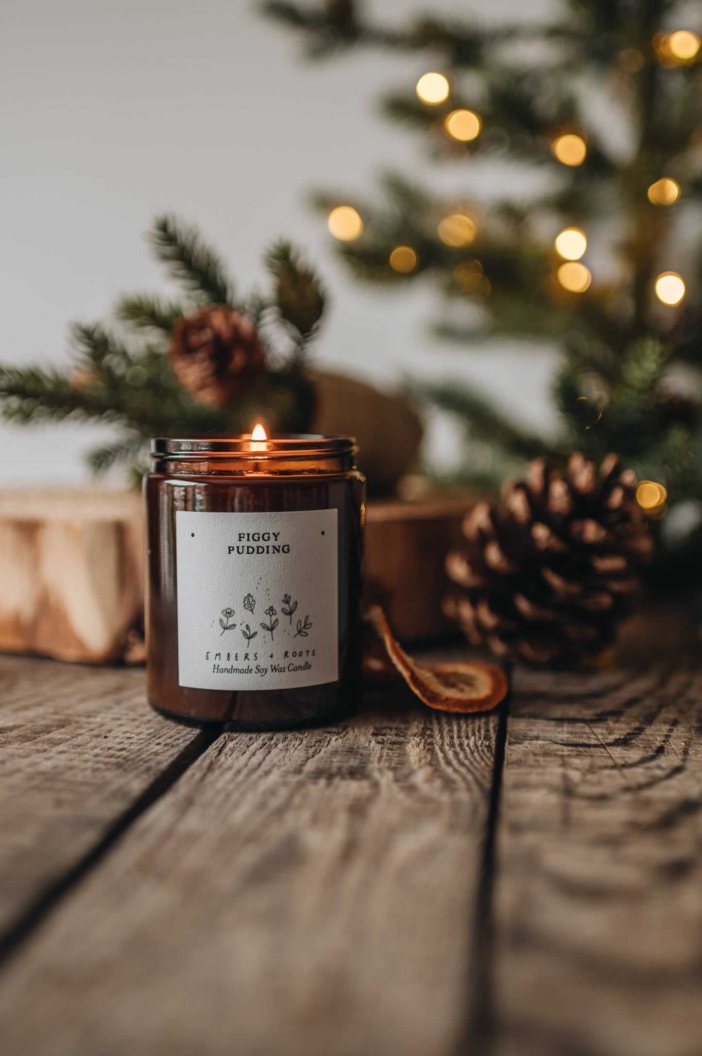 Embers & Roots - Figgy Pudding Soy Candle
