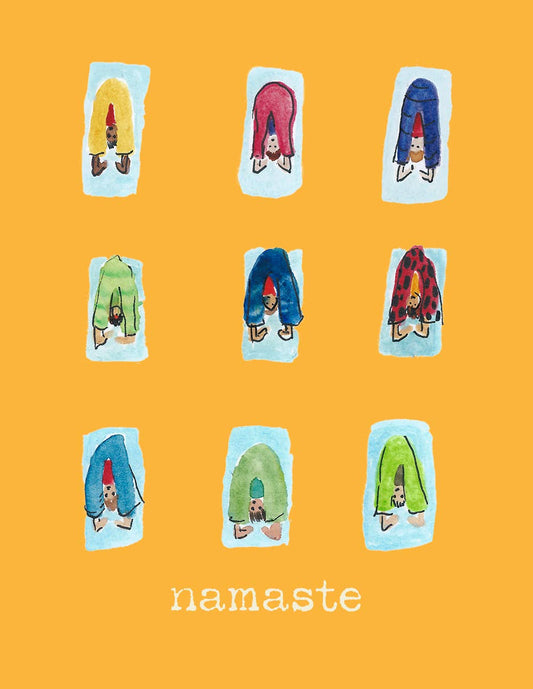 Poet and Painter - 'Namaste' Mini Greetings Card , FP3324