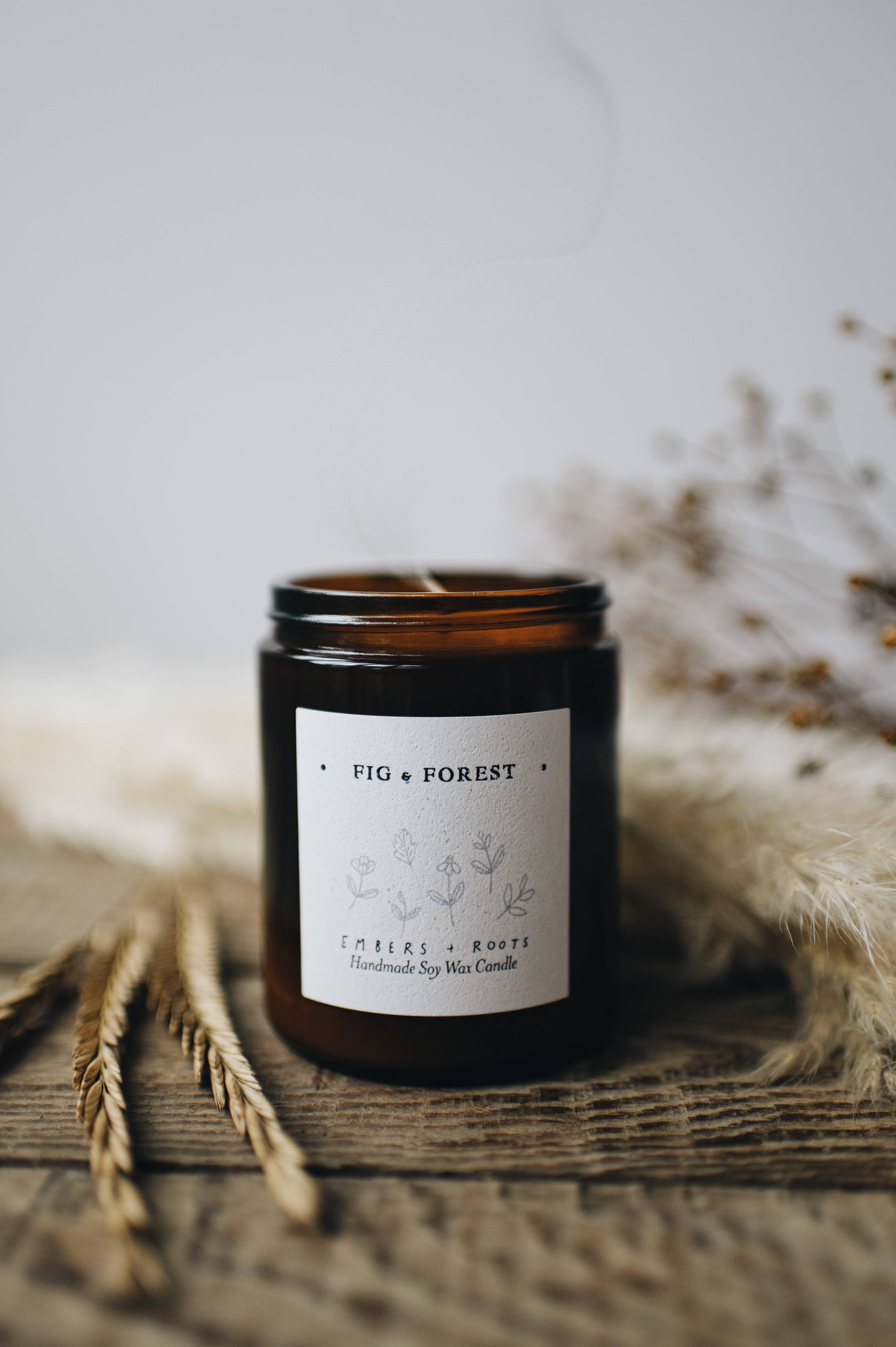 Embers & Roots - Fig & Forest Soy wax Candle