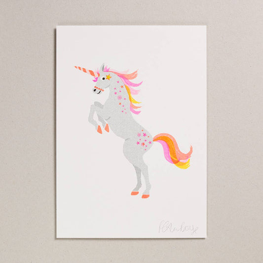 Petra Boase Ltd - Risograph Print - Unicorn