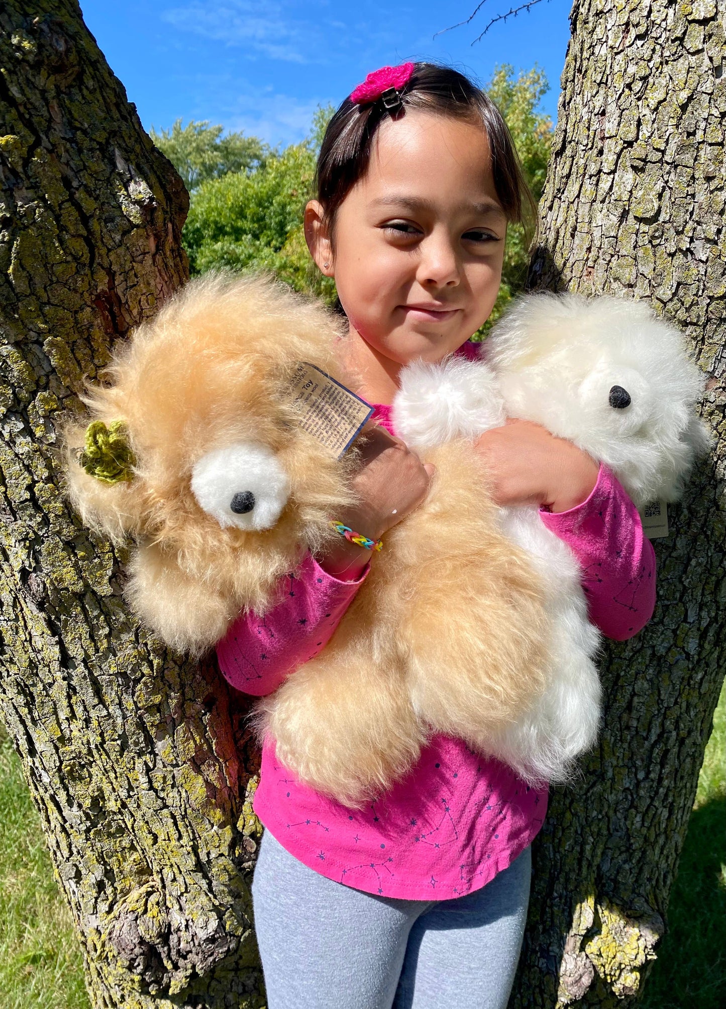 Blossom Inspirations - Bears Stuffed Alpaca Toy: Large
