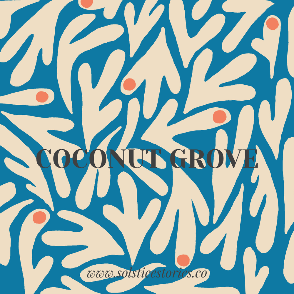 Solstice Stories - Large Organic Cotton Muslin Swaddle Blanket | Coconut Grove