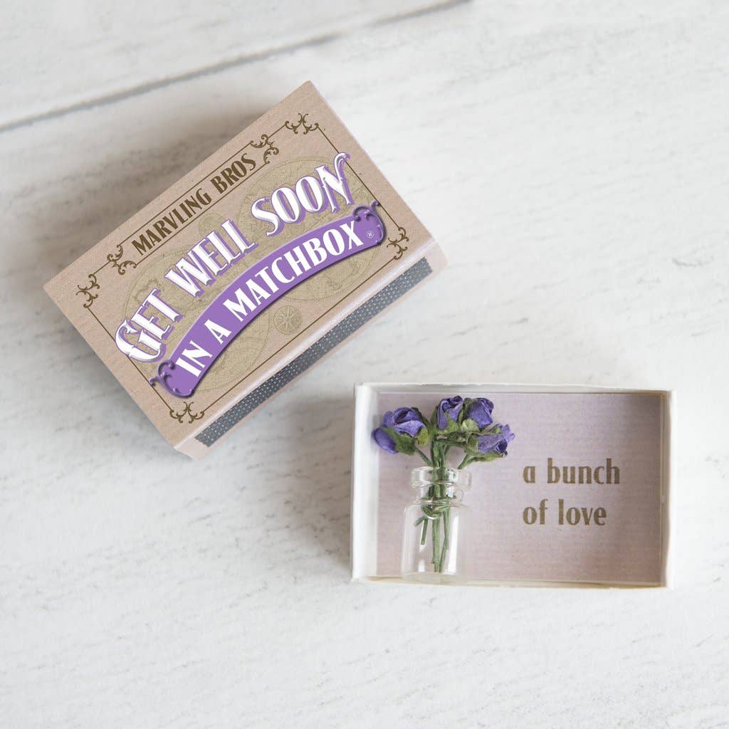 Marvling Bros Ltd - Get Well Bunch Of Roses In A Vase In A Matchbox
