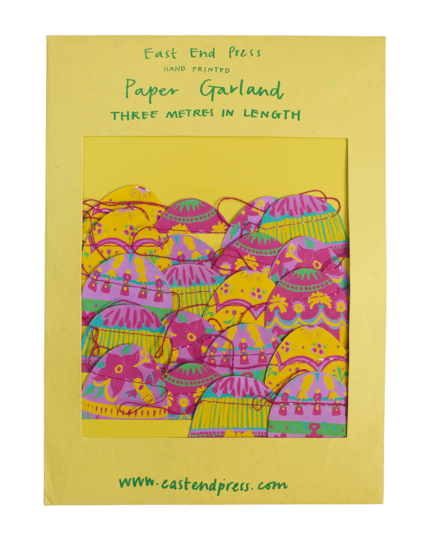 East End Press - Small Easter Egg Garland