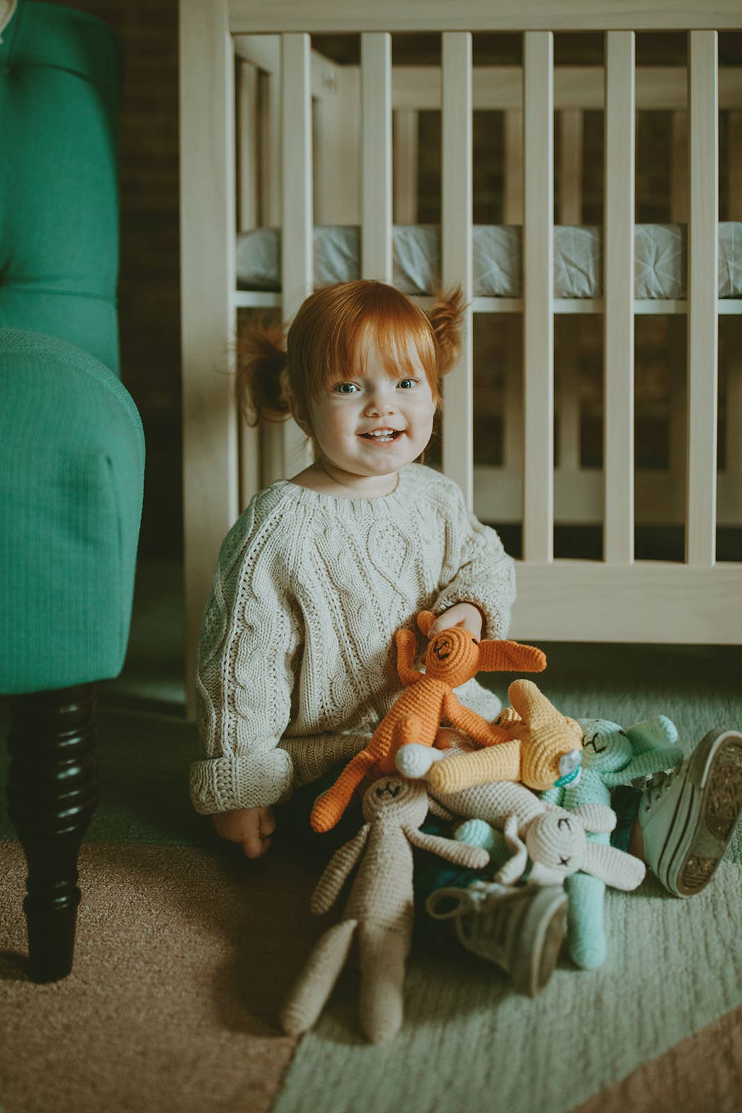 Pebblechild - Baby Toy My first bunny rattle - natural