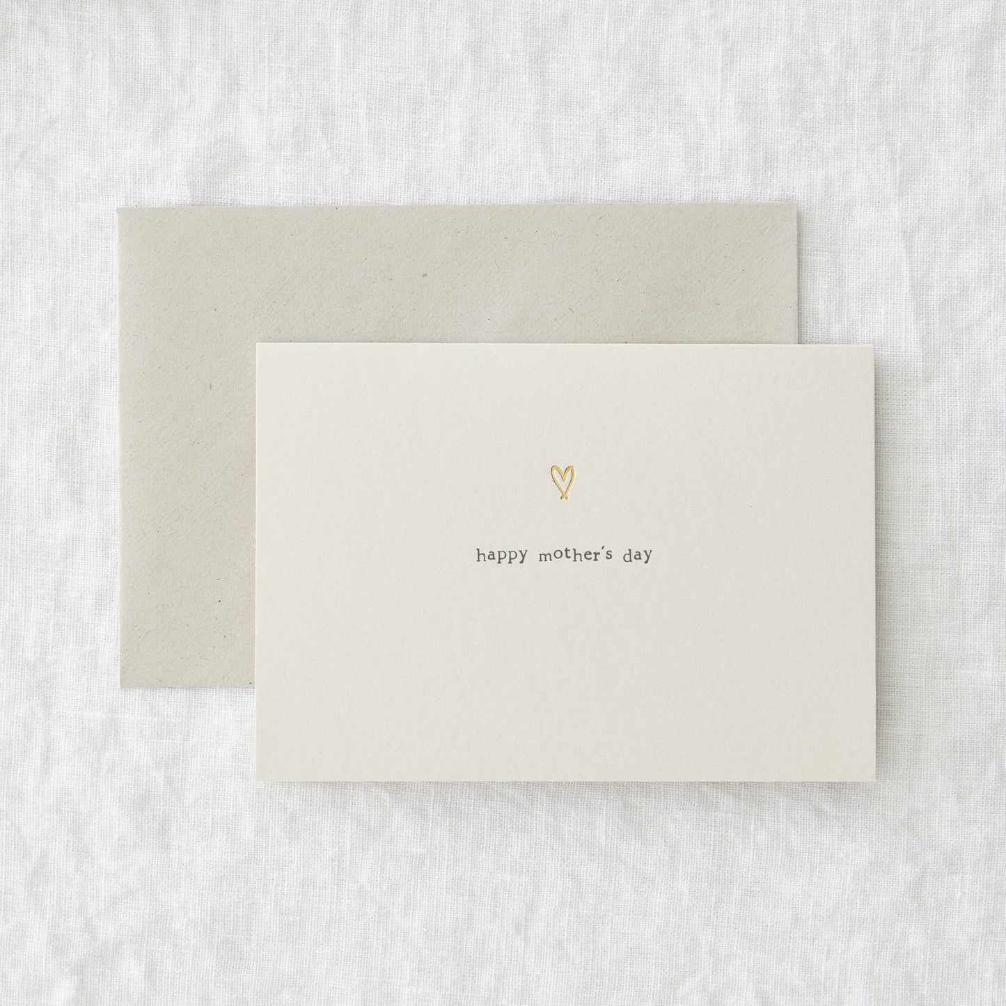 Made by Shannon - Happy Mother's Day - Foil Simple Heart Greeting Card