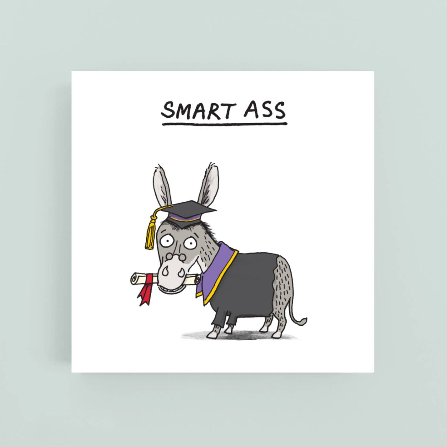 Cardinky - Smart Ass - Greeting Card: Cello wrapped