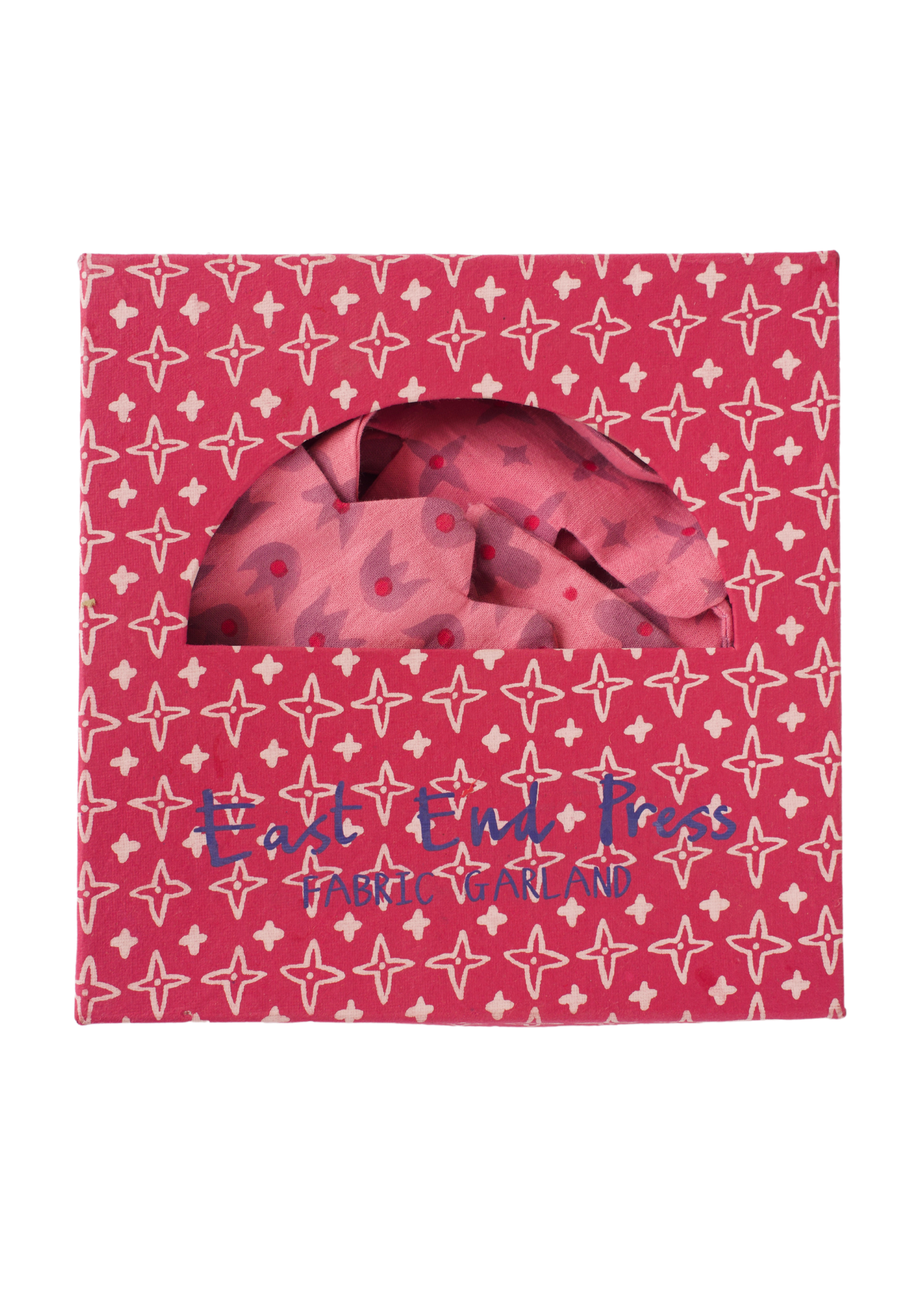 East End Press - Pink Flower Fabric Garland