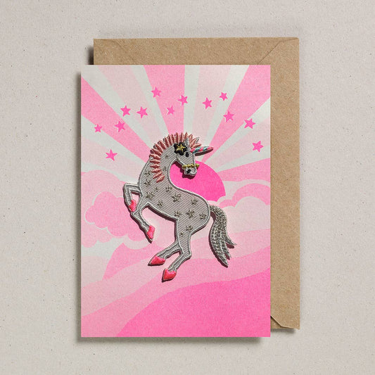 Petra Boase Ltd - Patch Cards (Pack of 6) Pink Sunshine Unicorn