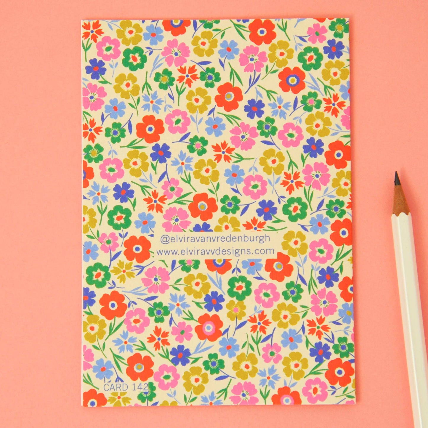 Elvira Van Vredenburgh Designs - Best Mum Floral Greetings Card