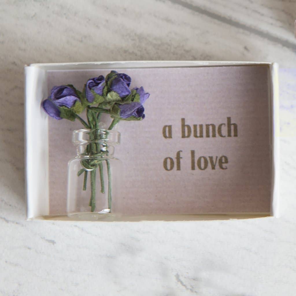 Marvling Bros Ltd - Get Well Bunch Of Roses In A Vase In A Matchbox