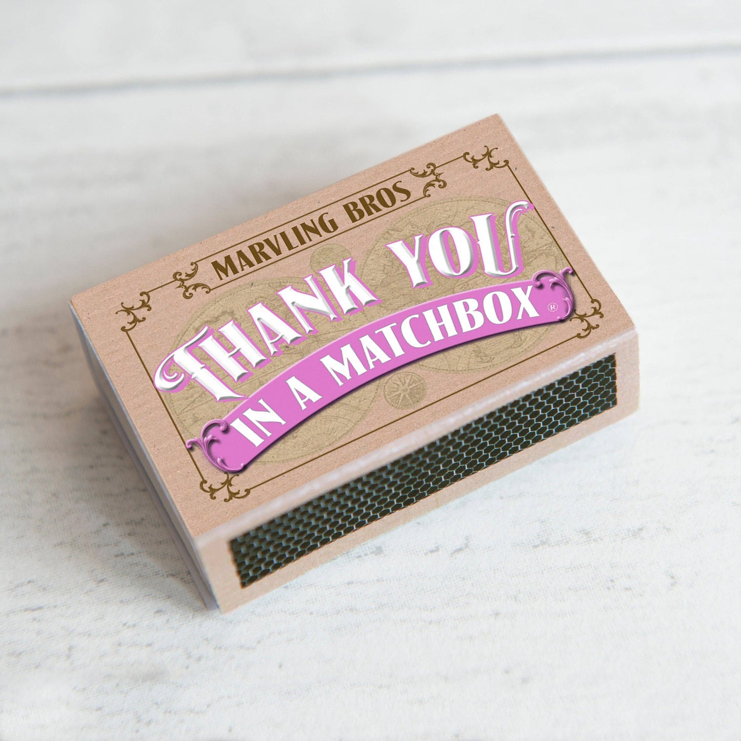 Marvling Bros Ltd - Thank You Bunch Of Roses In A Vase In A Matchbox