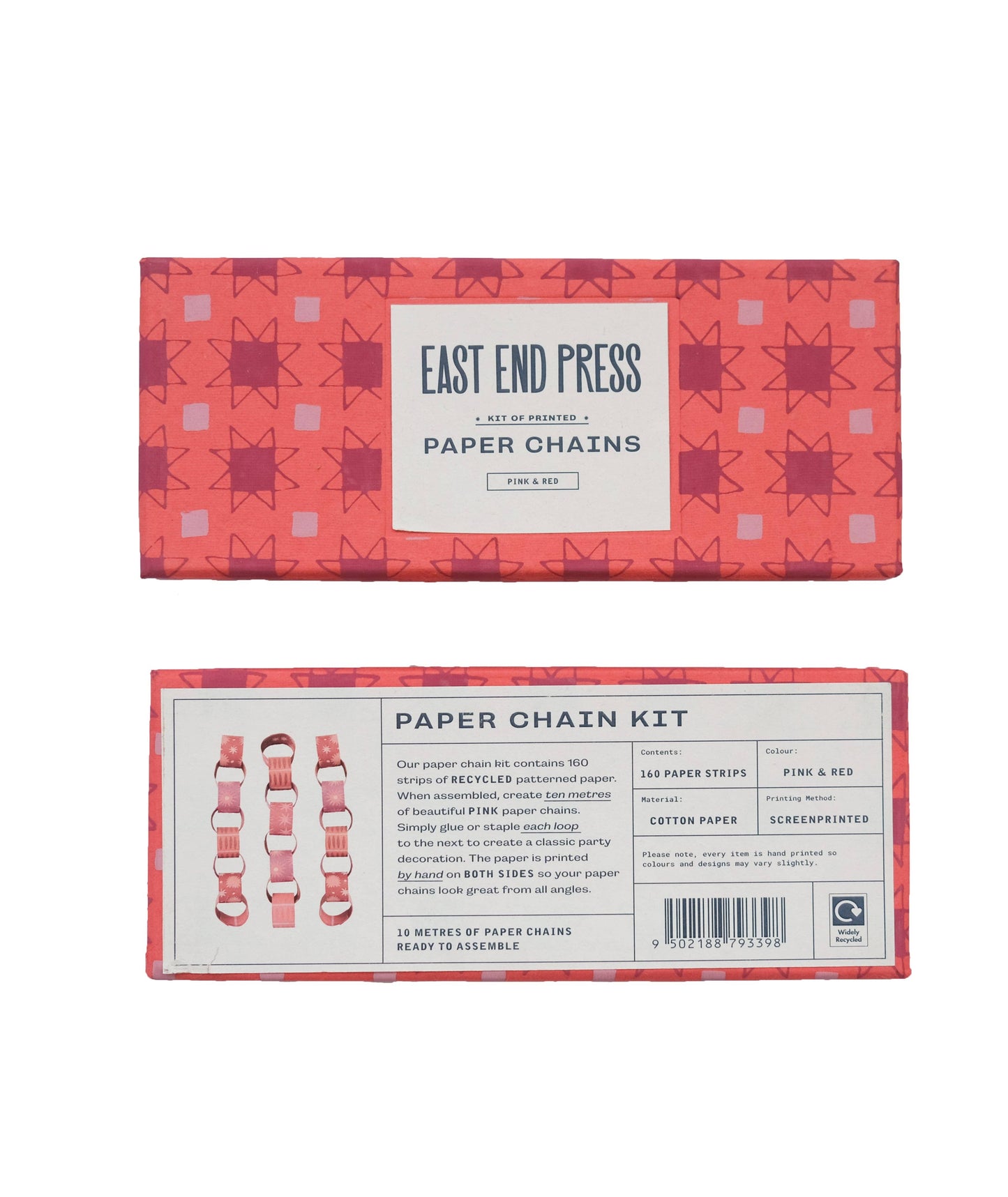 East End Press - Pink & Red Paper Chain Kit