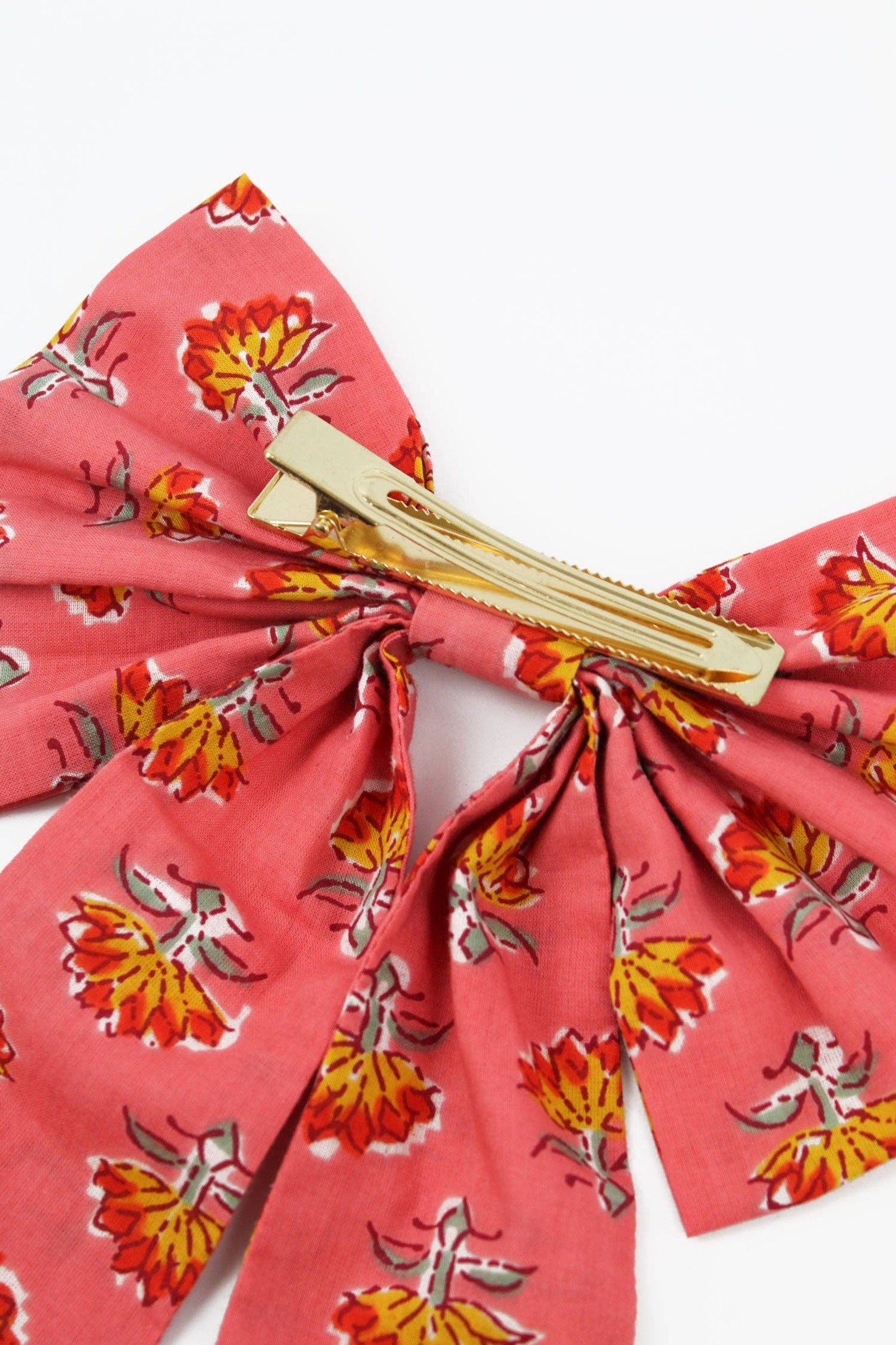 My Doris - CORAL FLORAL VINTAGE BOW