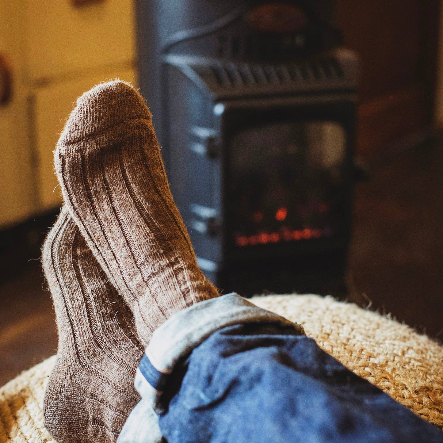 Moult - Alpaca Socks: Fawn, Small (UK4-7)