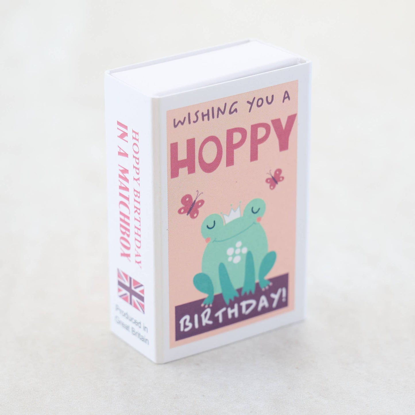 Marvling Bros Ltd - Happy Birthday Wool Felt Frog In A Matchbox