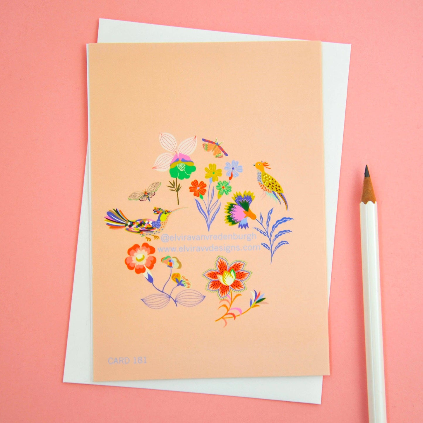 Elvira Van Vredenburgh Designs - 20th Birthday Number Greetings Card