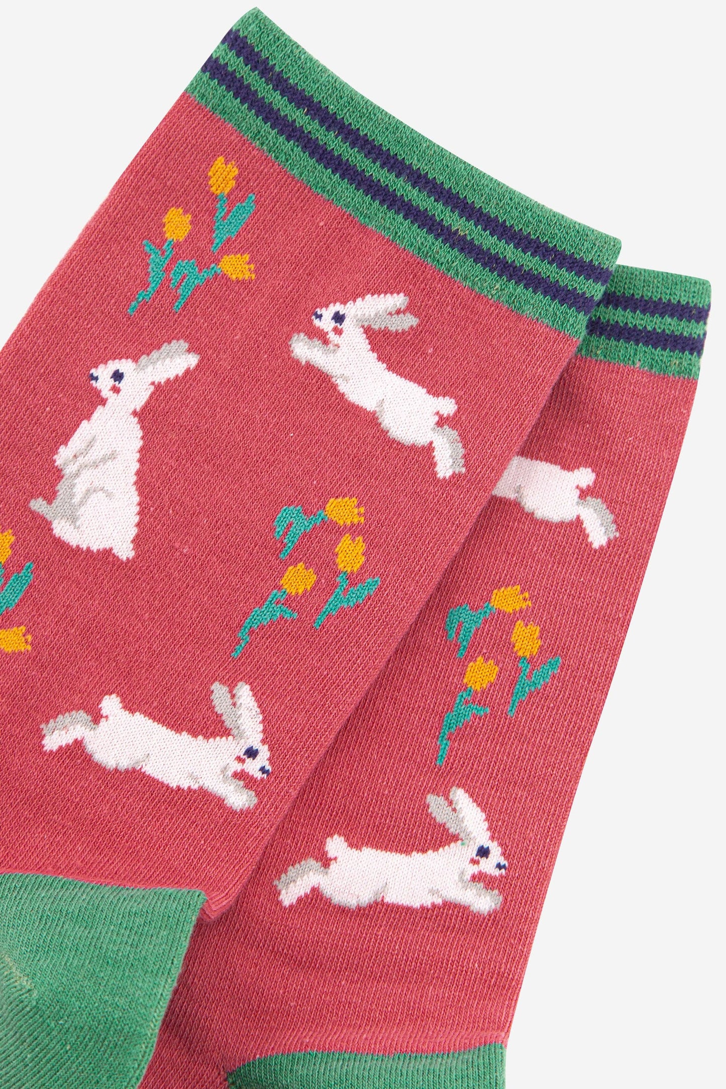 Sock Talk - Women's Spring Bunny Rabbit Bamboo Socks