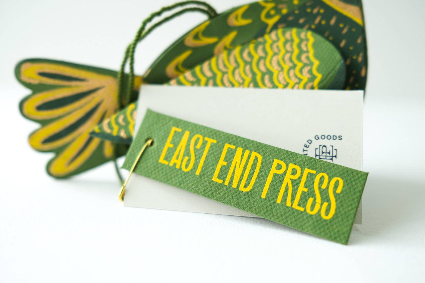 East End Press - Partridge Screen-Printed Board Decoration