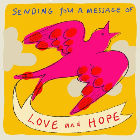 Poet and Painter - ‘ Message of Love and Hope'Greetings Card,Studio , FP987