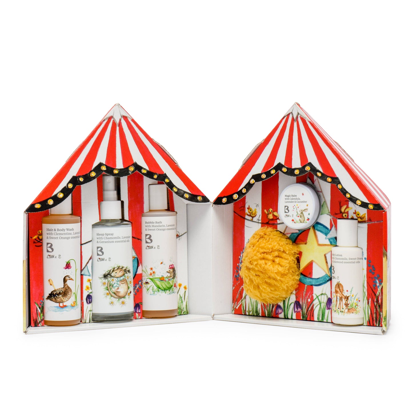 BRAMLEY - Little B Circus Tent Children's Bathtime Gift Set