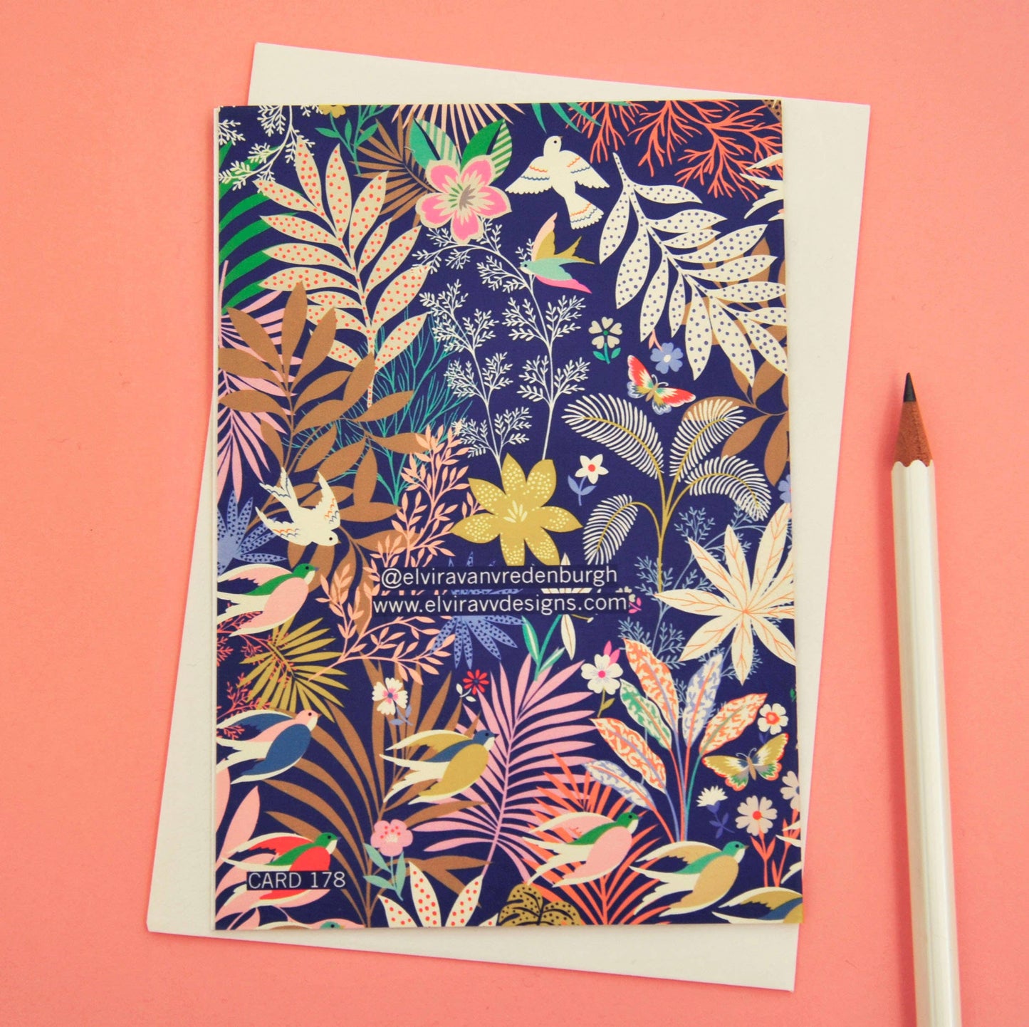 Elvira Van Vredenburgh Designs - 60th Birthday Number Greetings Card