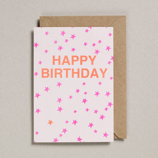 Petra Boase Ltd - Riso Cards - Pack of 6 - Happy Birthday