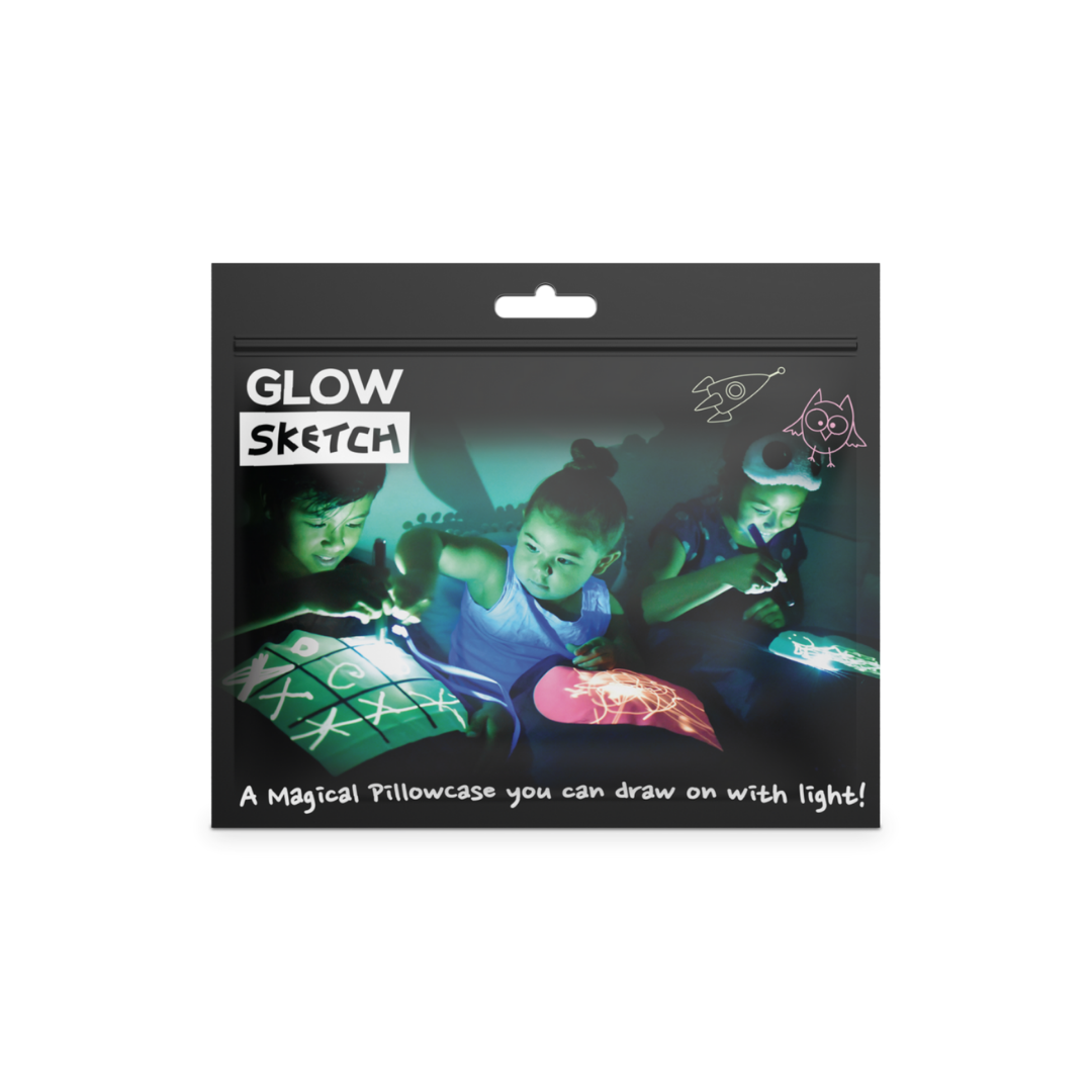 Illuminated Apparel - Glow Sketch Bedtime Pillowcase - Dream Cloud