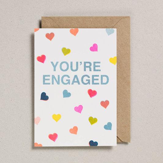 Petra Boase Ltd - Riso Shapes - Pack of 6 - You're Engaged