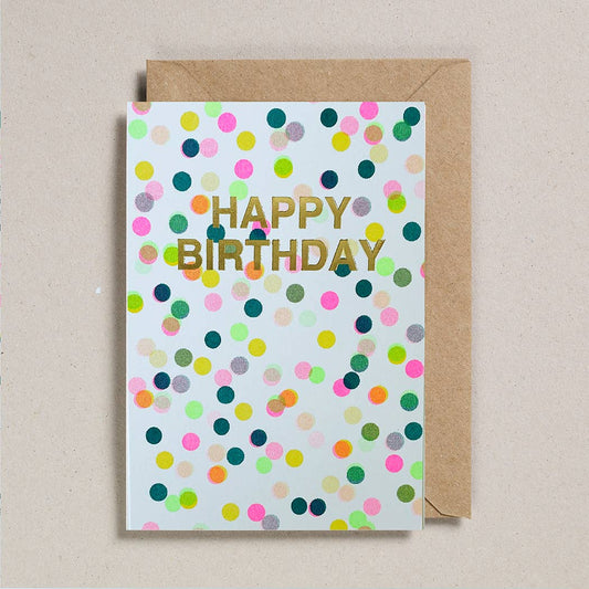 Petra Boase Ltd - Riso Shapes (Pack of 6) Happy Birthday Confetti