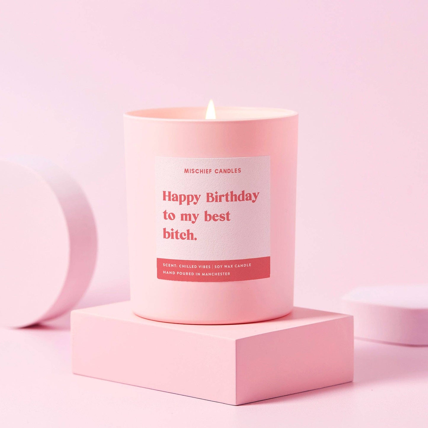 Mischief Candles - Funny Birthday Gift Happy Birthday to my Best Bitch Funny Ca