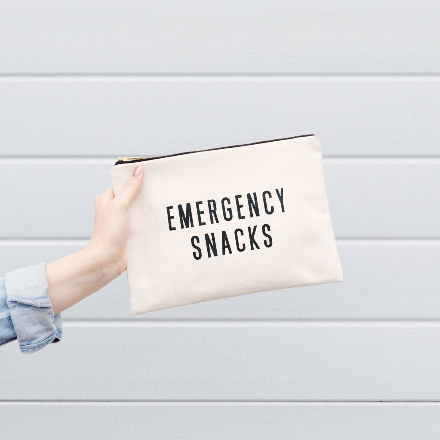 Alphabet Bags - Emergency Snacks - Large Canvas Pouch