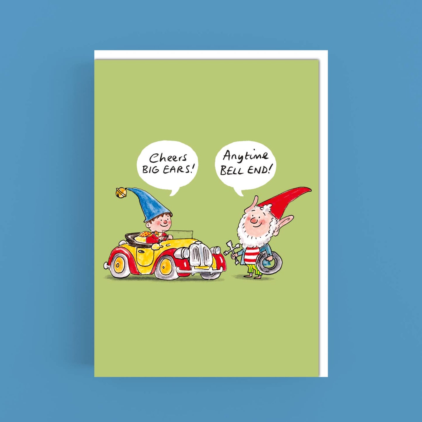 Cardinky - 'Cheers Big Ears'-Thank You - Greeting card: Biodegradeable cello wrap.